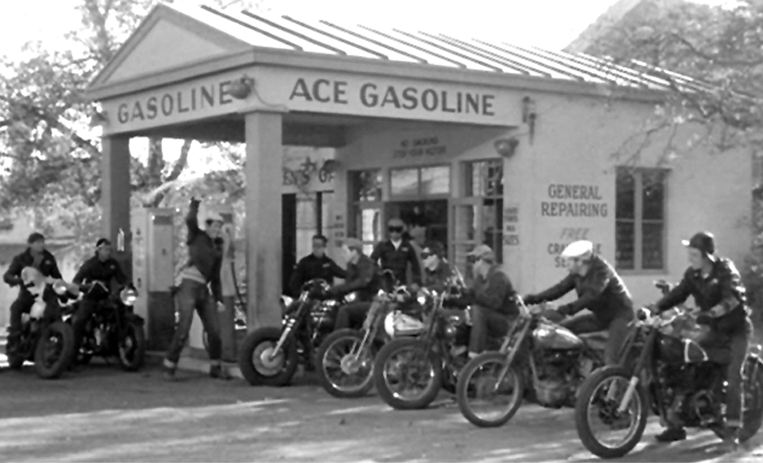 Gasoline Stop | "The Wild One" | Photo by Bob Magill